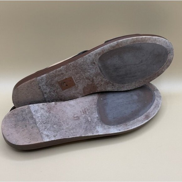 L’idea by Lori Criss Cross Woven Slingback Sandals Size 7.5 Black Tan Casual Ele - Picture 8 of 8